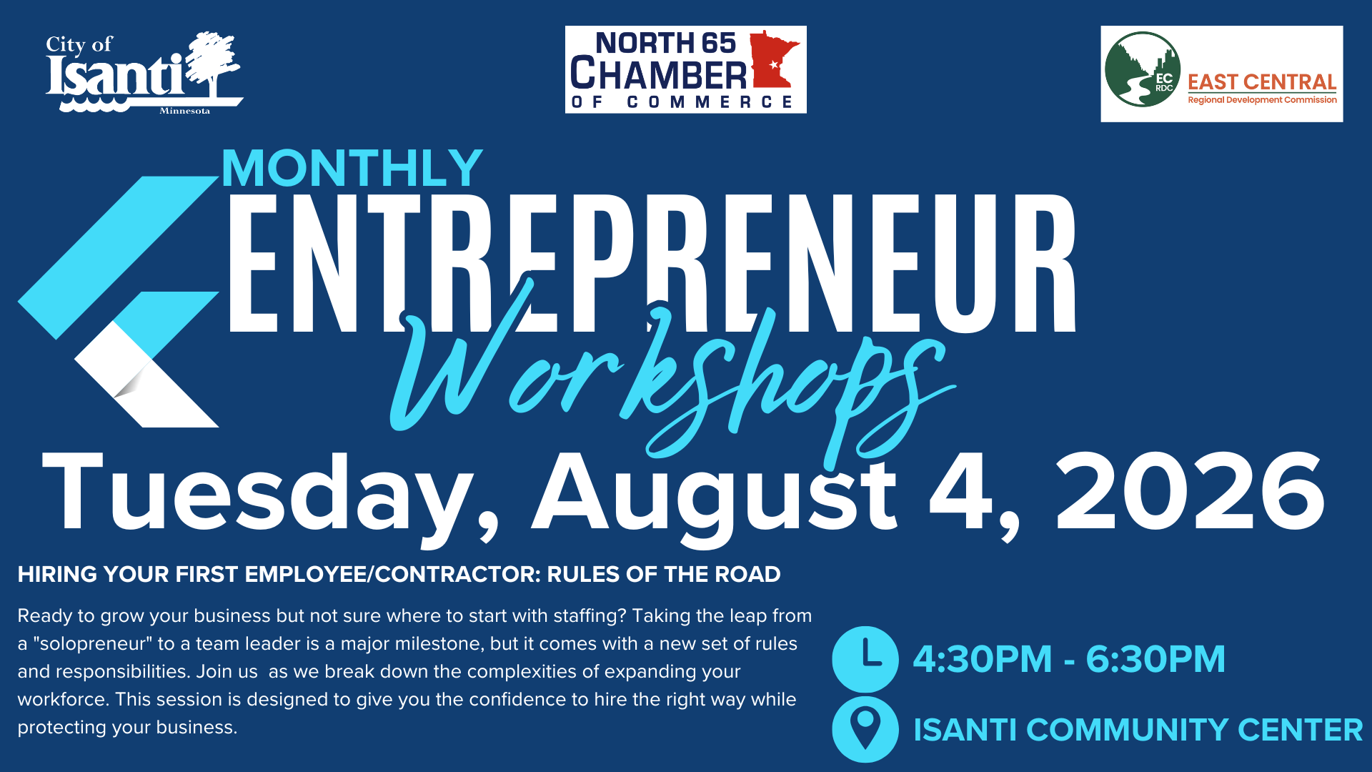 Entrepreneur Workshops 2026 - Event Covers
